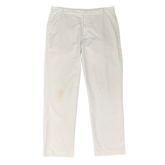 Puma Pants Mens 36 White Golf Tech Sport Lifestyle UPF 50+ Moisture Wick Chino - Picture 1 of 16